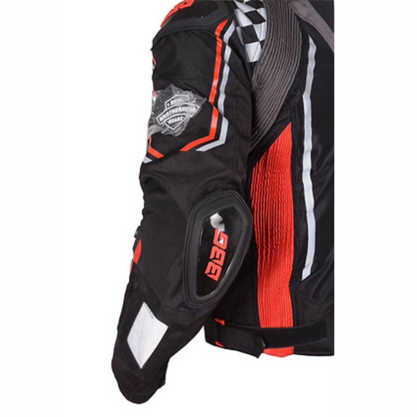 BBG Grand Prix Riding Jacket with Chest Guard and Thermal Liner - Red