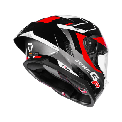 Korda Sonic GP Flash Helmet - Black Red