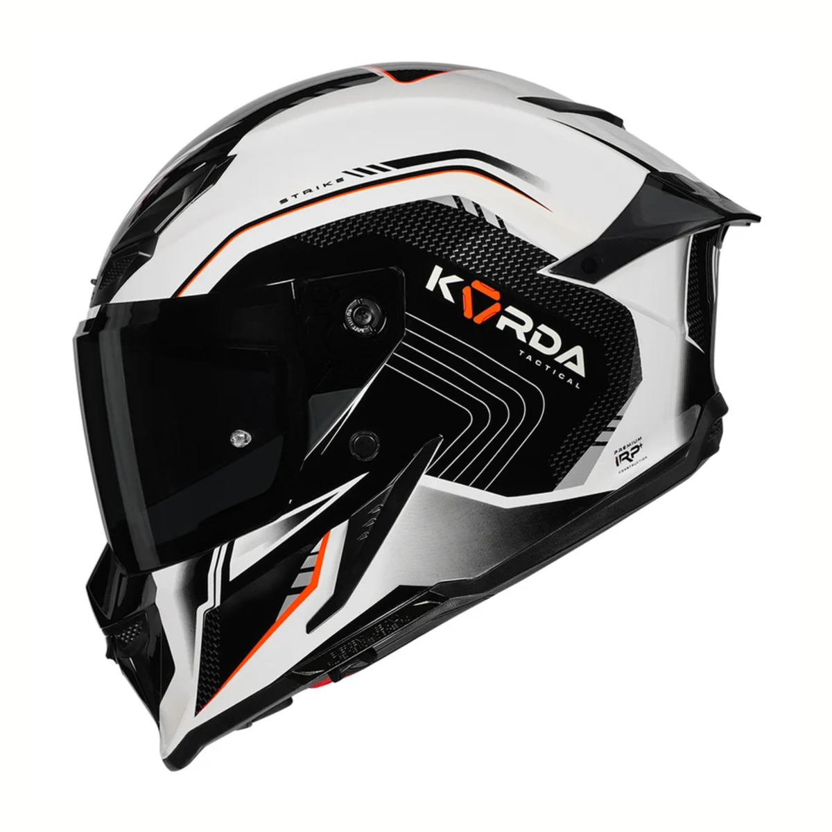 Korda Icon Strike Helmet - Gloss White Fluorescent Orange