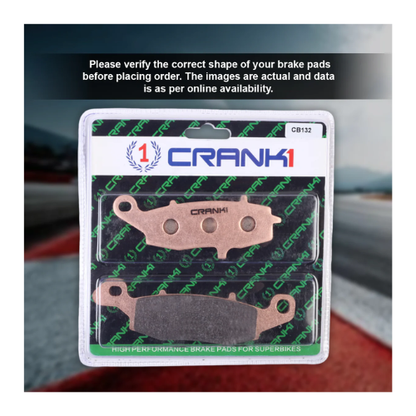Crank1 Sintered Brake Pads for Suzuki V-Strom 650 (2017-2022)