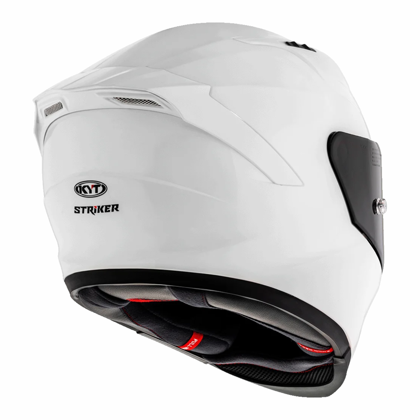 KYT Striker Plain Helmet - Gloss White