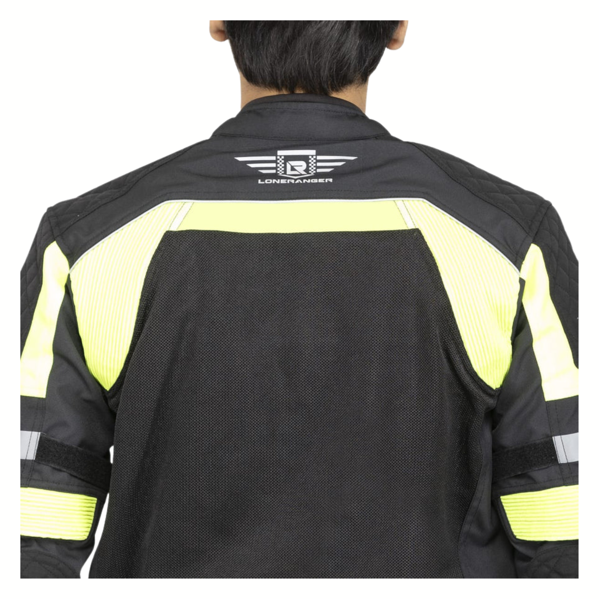 Lone Ranger Urbano Single Layer Riding Jacket - Black Neon Green
