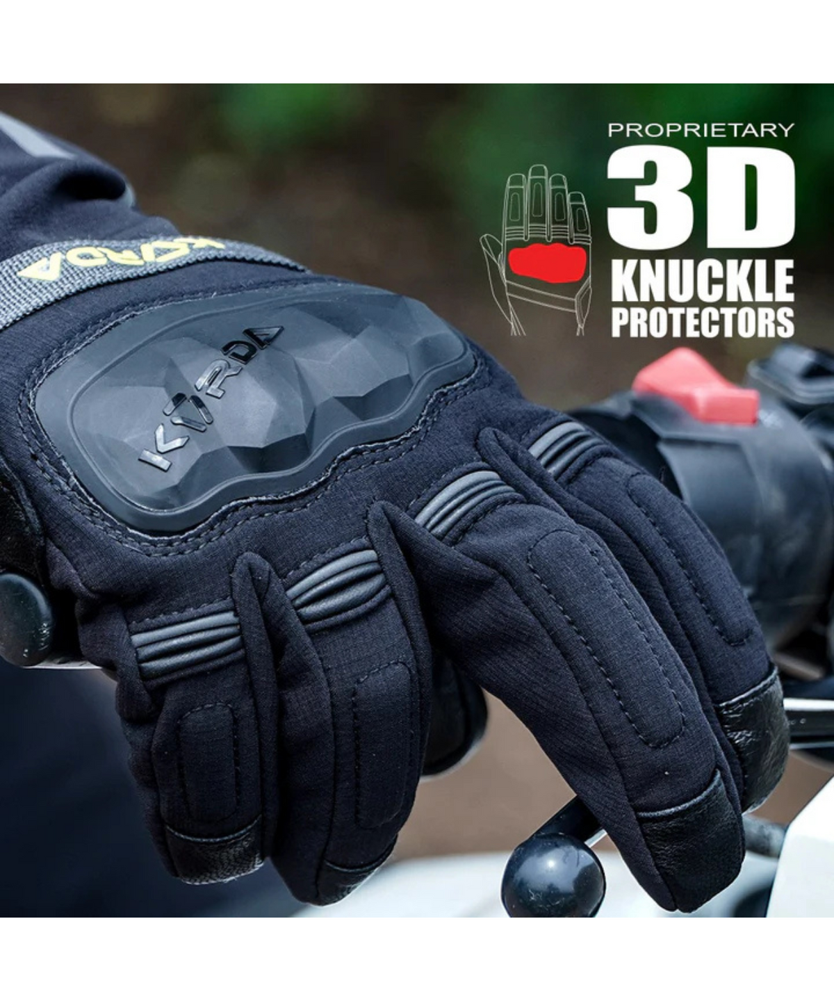 Korda Splash Waterproof Riding Gloves - Black - Korda