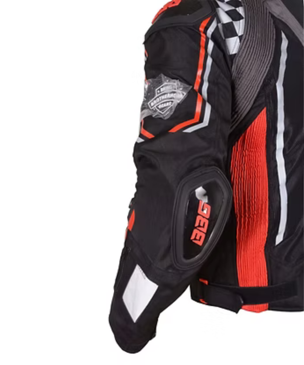 BBG Grand Prix Riding Jacket with Chest Guard - Red
