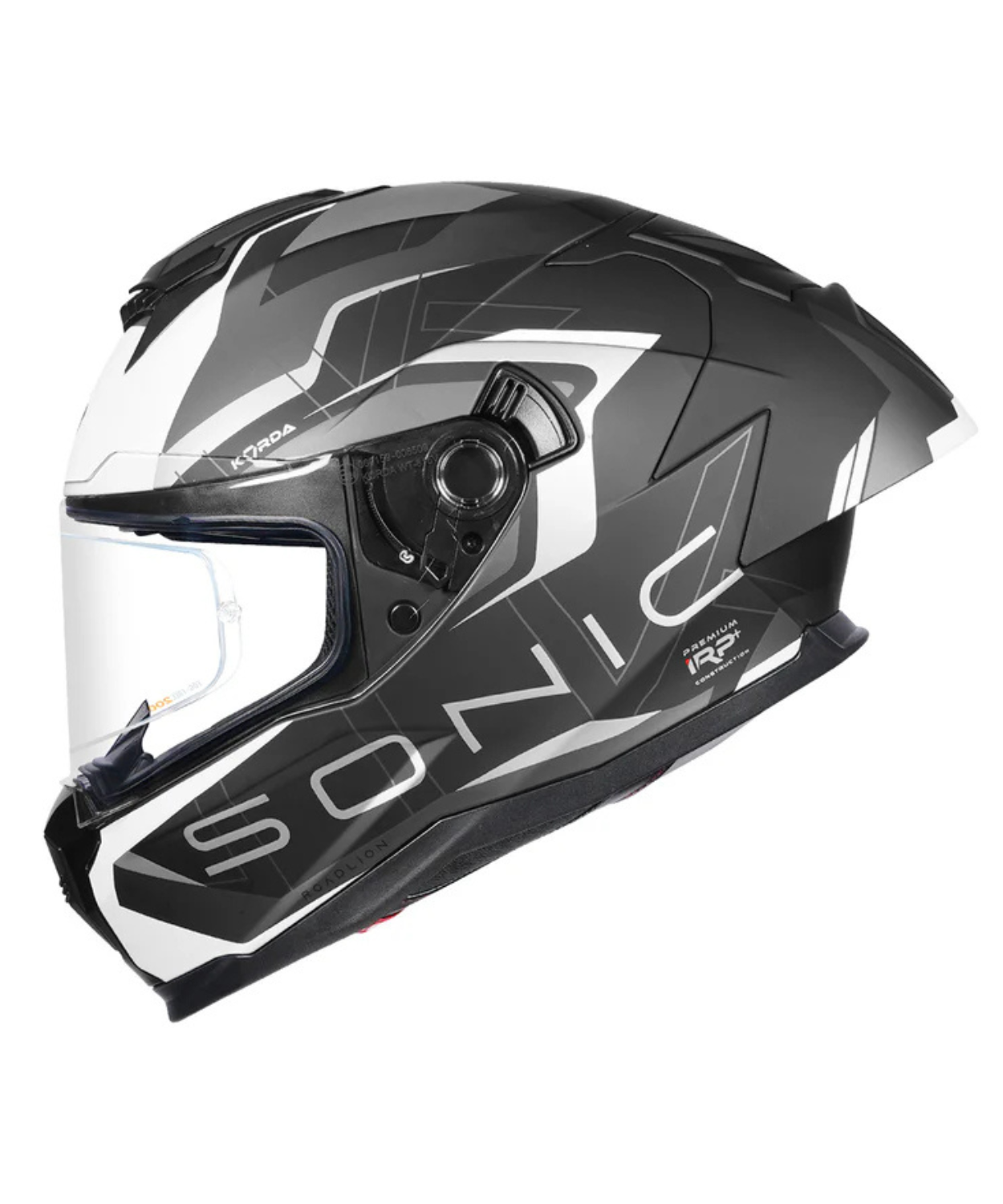 Korda Sonic GP Roadlion Helmet - Matt Black Grey