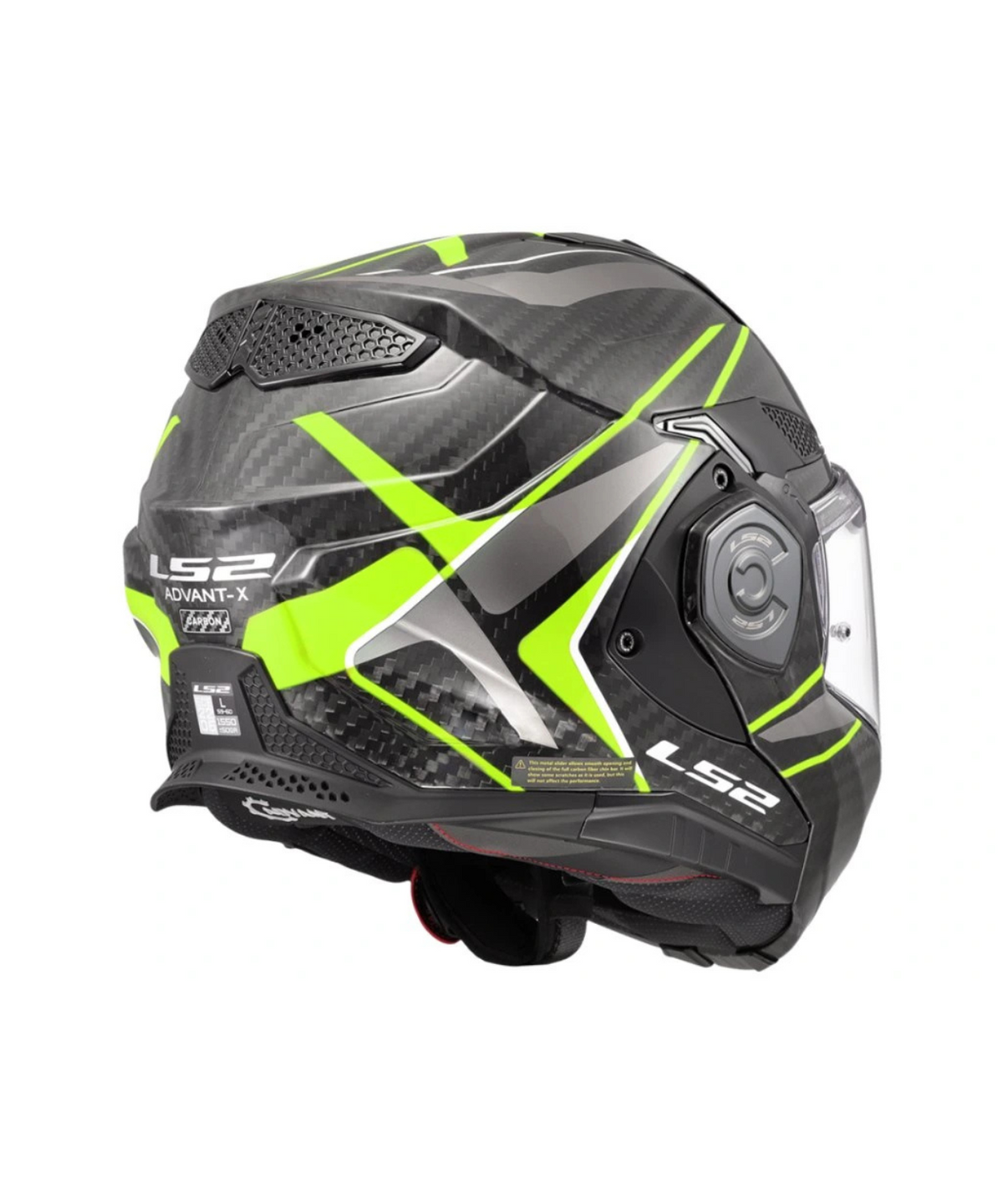 LS2 FF901 Advant X Carbon Fiber Future II Helmet (ECE 22.06) - Matt Hiviz Yellow - LS2