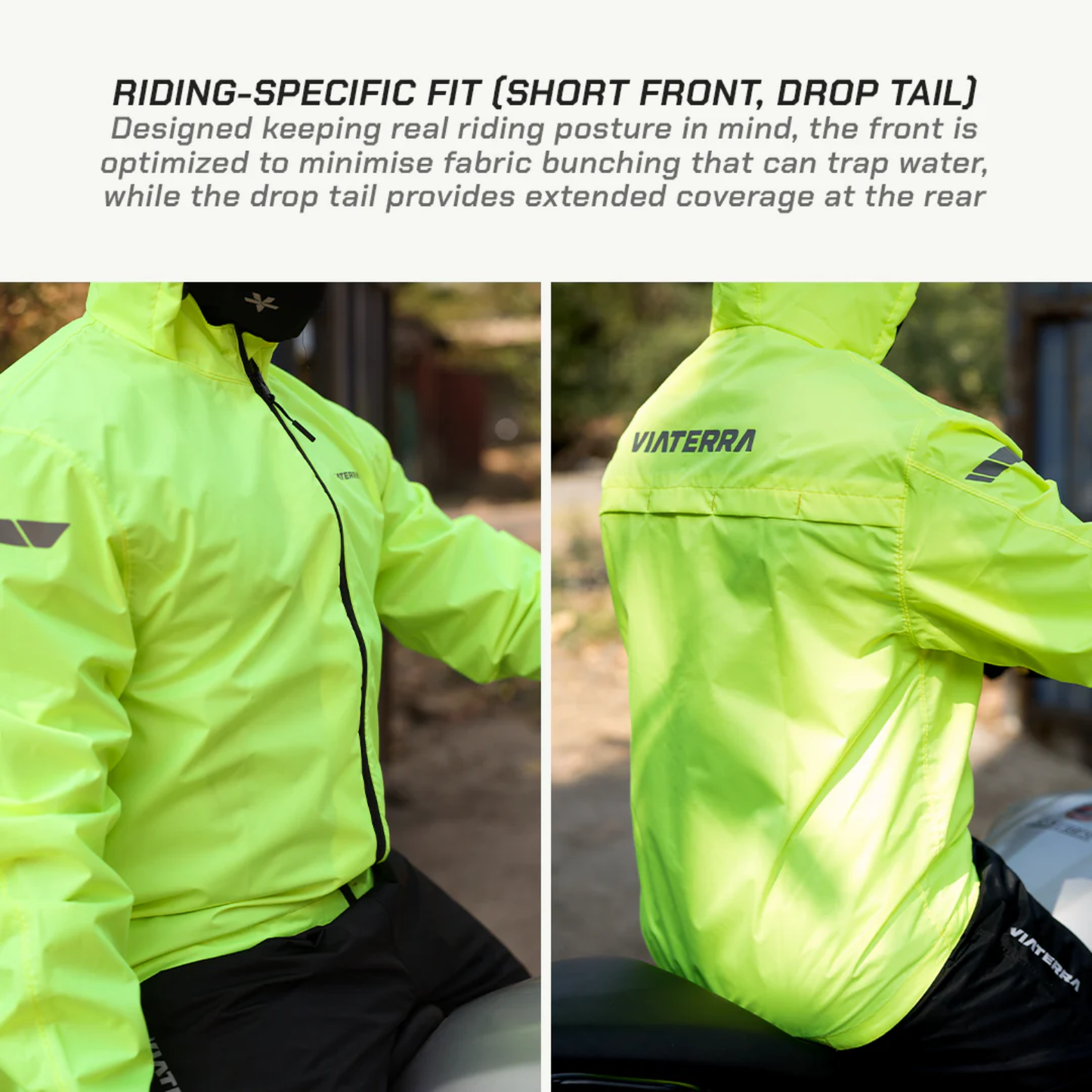 Viaterra B100 Rain Jacket (2026) - Fluoroscent Green