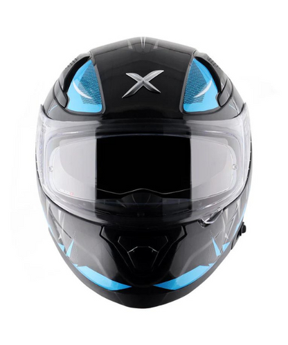 Axor Apex Hunter Helmet- Gloss Black Neon Blue