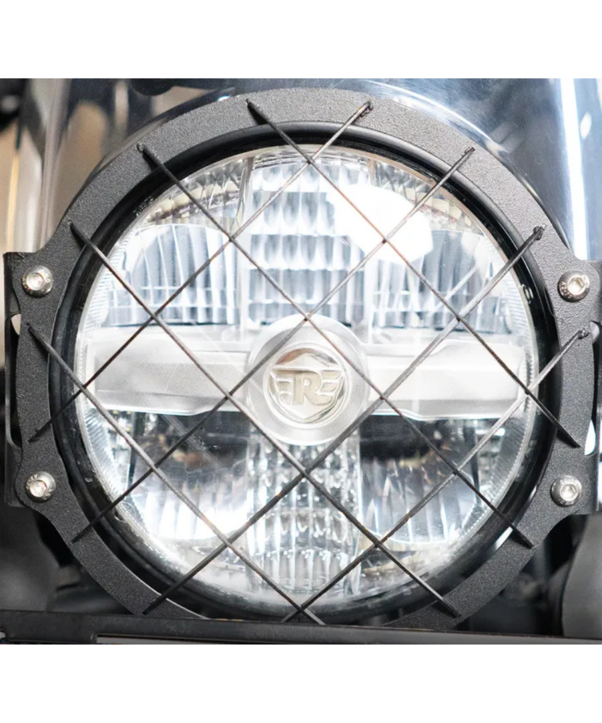Zana Royal Enfield Himalayan 450 SS Headlight Guard Type-2 - Black - ZI-8437 - Zana