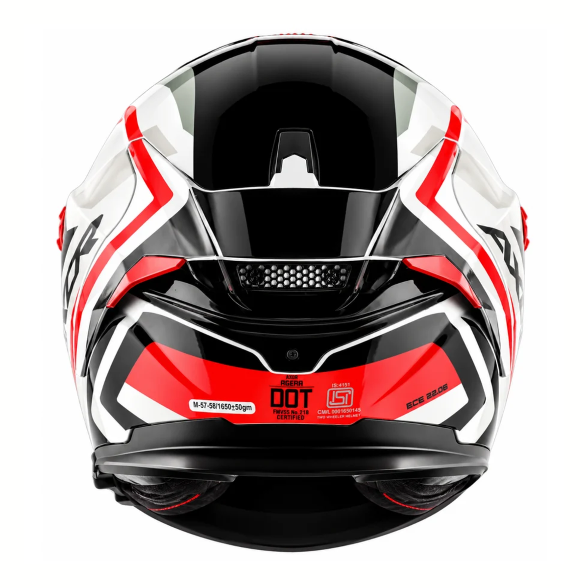 Axor Agera Starry Helmet - Gloss White Red