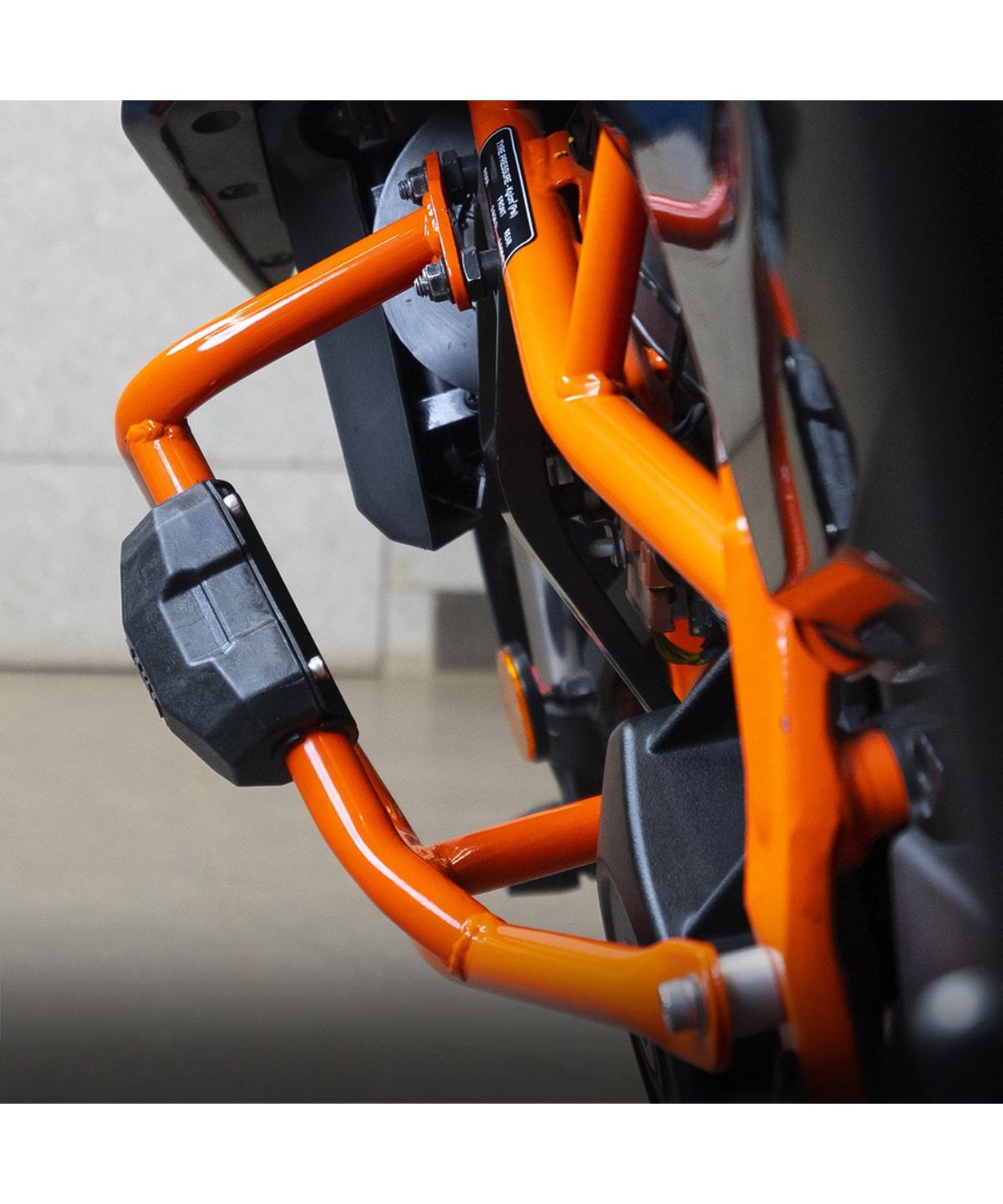 Zana KTM Duke Gen 3 Crash Guard with Puk Slider - Orange - ZI-8418 - Zana