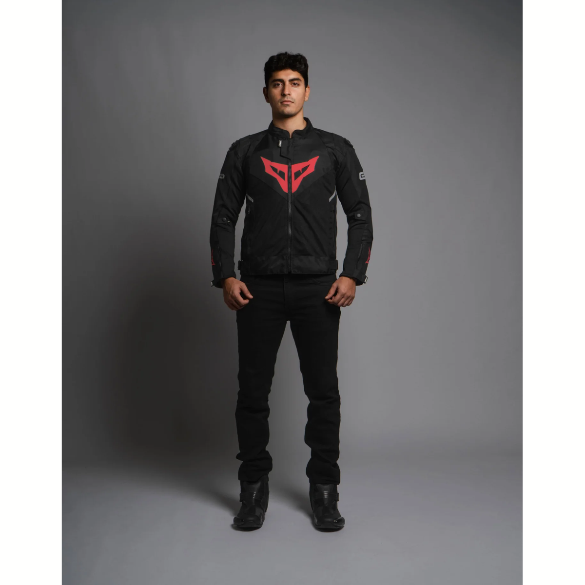 DSG GP X Riding Jacket - Black Red - DSG