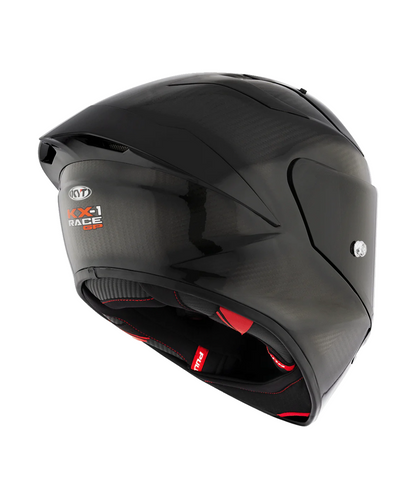KYT KX1 RACE GP Solid Carbon Fiber Helmet (ECE 22.06) - Gloss Black
