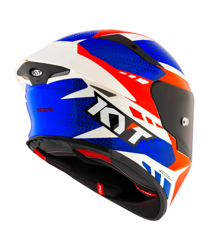 KYT TT-Revo Gear Helmet - Gloss Blue Red