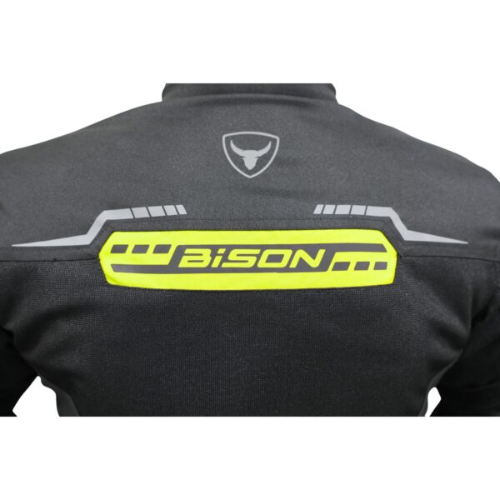 Bison ProGear Clavis Riding Jacket - Black Neon
