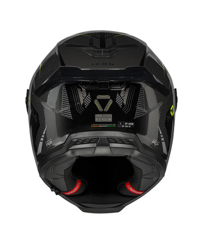 Korda Icon Strike Helmet - Gloss Grey Fluorescent Yellow