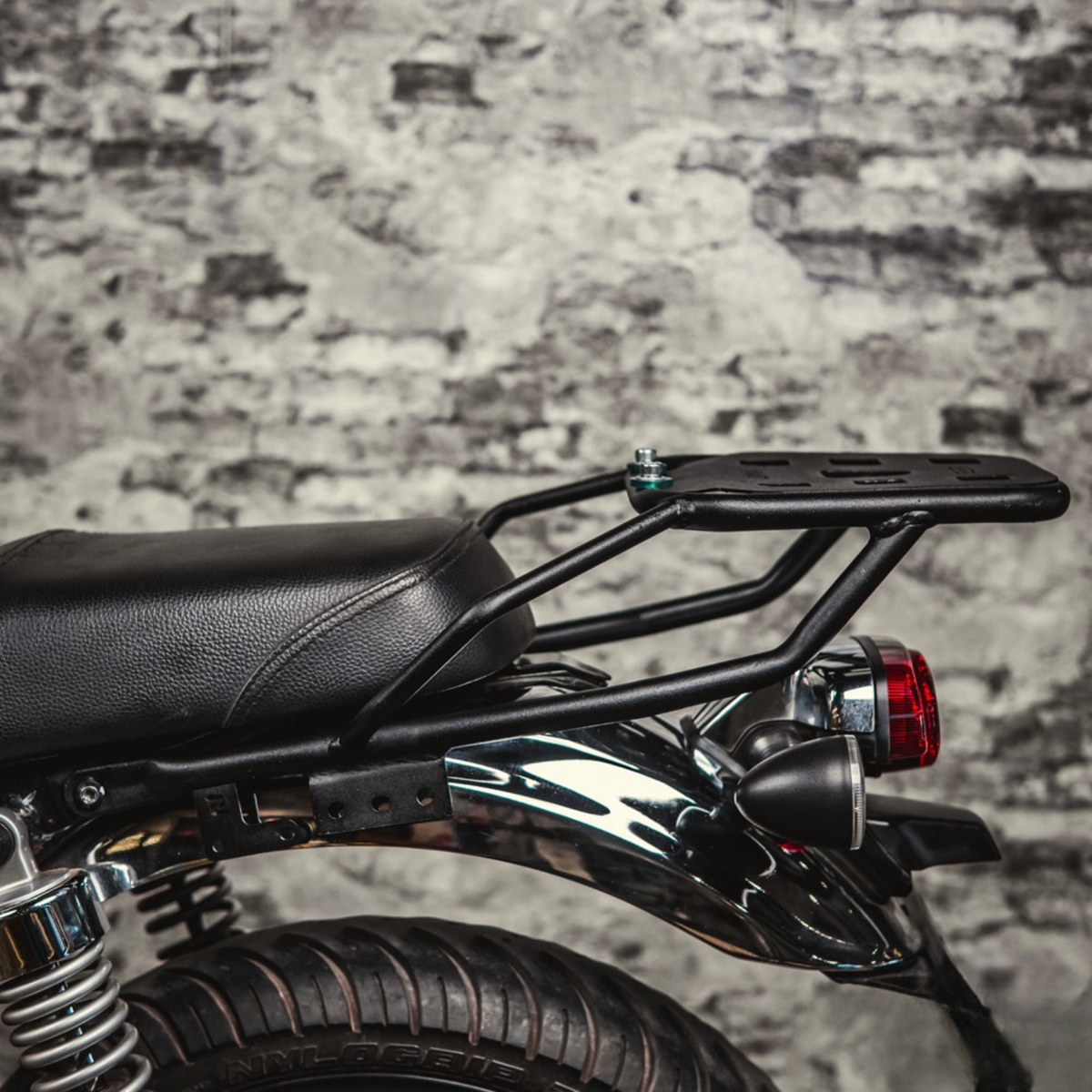 Zana Honda CB 350 / H’Ness Top Rack With Plate New W1 Split Seat / Single Seat Version 2 - ZI-8130B - Zana