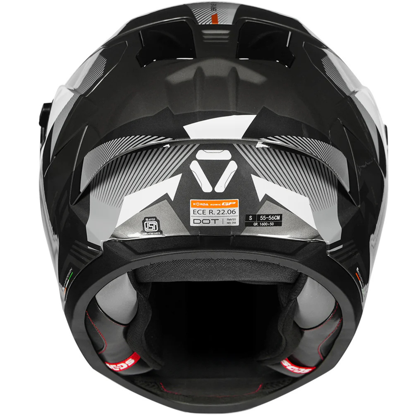Korda Sonic GP Brave Helmet - Gloss Grey Gold