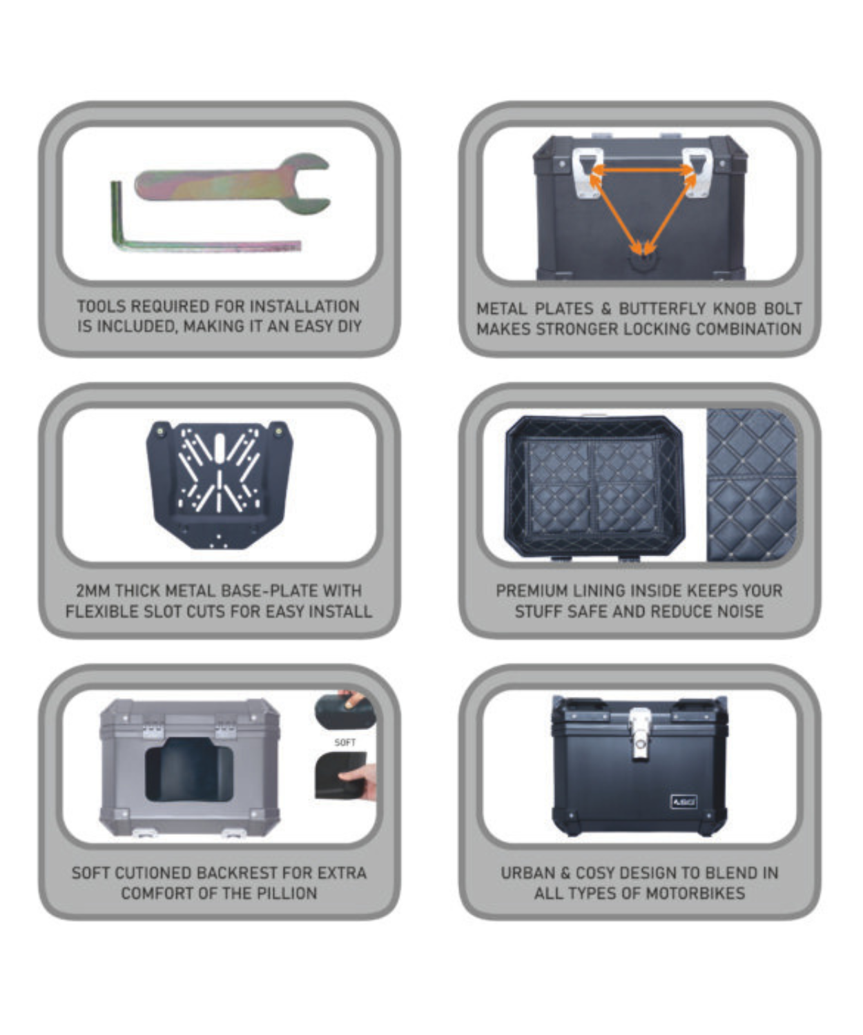 ASG 47L SG-48 Top Box - Silver