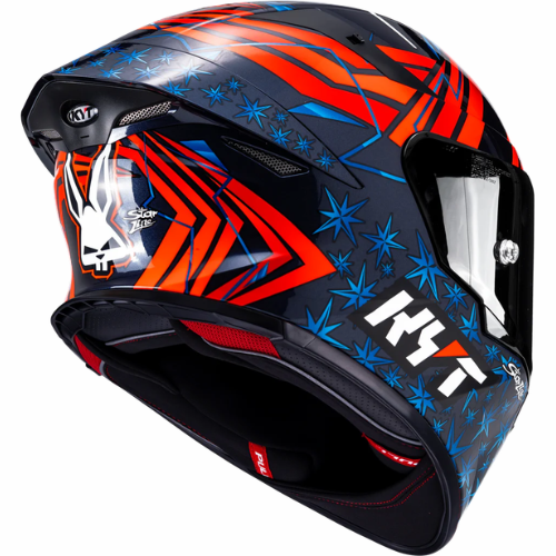 KYT TT-Revo Fernandez 2022 Replica Helmet - Gloss Blue Red
