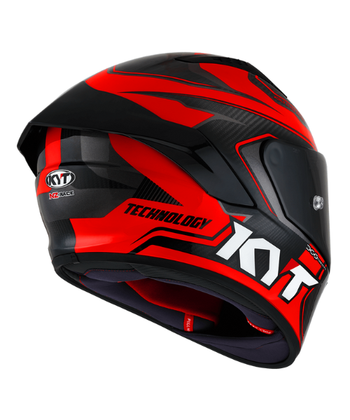 KYT NZ Race Carbon Competition Helmet - Gloss Red - KYT Helmets