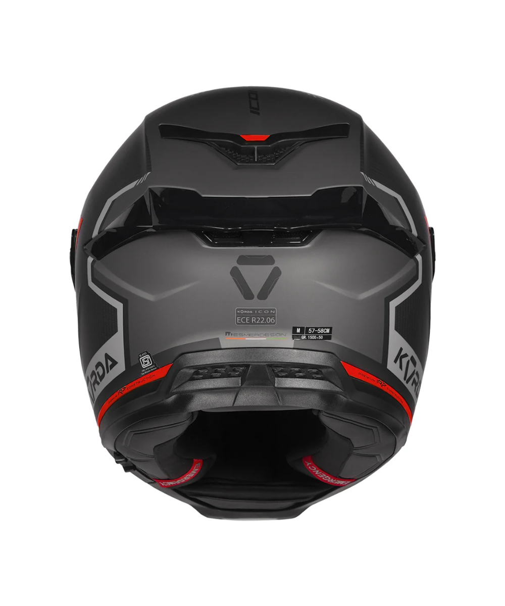 Korda Icon Lemur Helmet - Matt Red