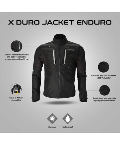 Acerbis X-Duro Enduro Riding Jacket - Black