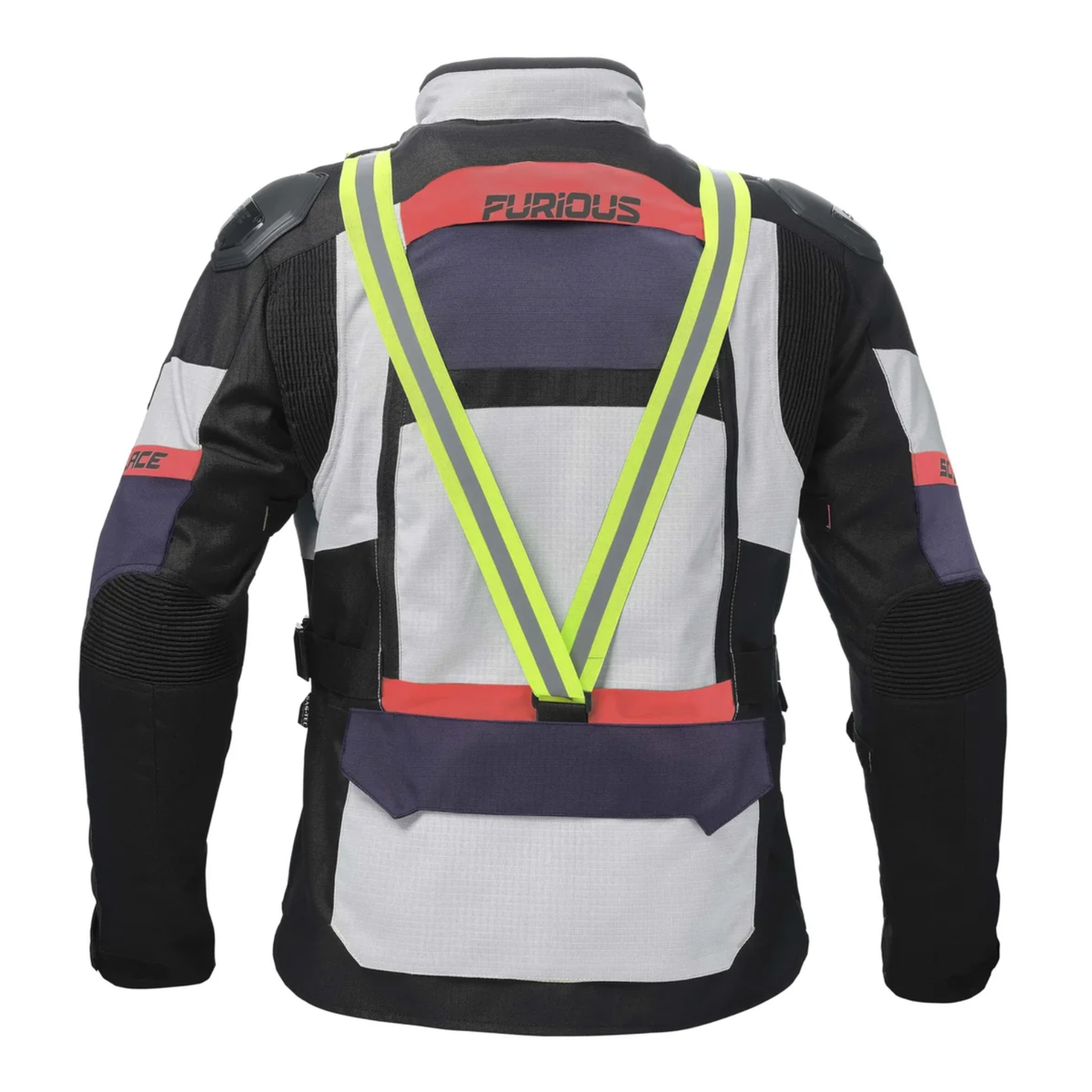 Solace Furious V4.0 Touring Jacket - Grey Black Red