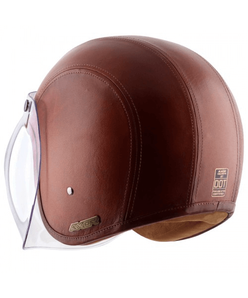 Axor Retro Jet Leather Timber Helmet - Coniac Light