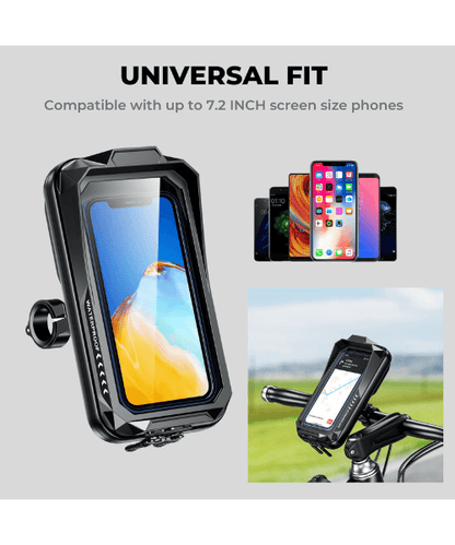 Yellowfin Waterproof Case Bag Bike Mobile Phone Holder Mount - M30-Black