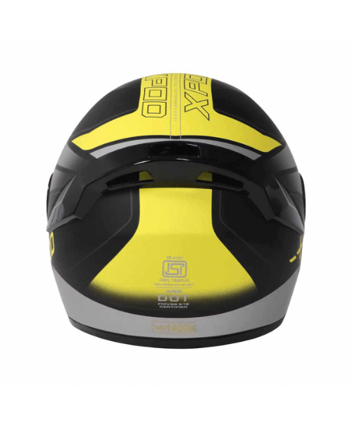 TVS XPOD Dual Tone Helmet - Yellow Grey