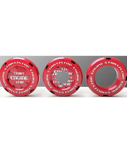 Bike Key Hole Rotary Cover - Red