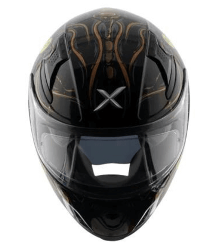 AXOR Apex Sea Devil Helmet - Gloss Black Gold