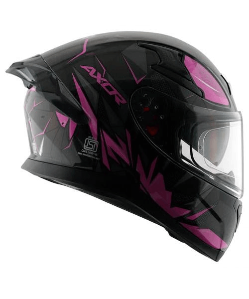 Axor Apex Hunter Helmet- Gloss Black Pink