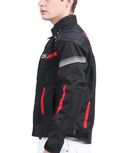 Solace Ramble V2 Motorcycle Riding Jacket - Black Red