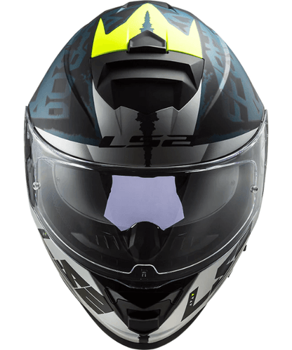 LS2 FF800 Storm Sprinter Helmet - Matt Black Silver Cobalt