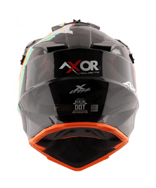 Axor X-CROSS X2 Off Road Helmet - Dull Black Grey