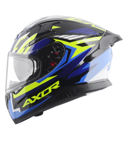 Axor Apex Streak Helmet - Gloss Black Blue