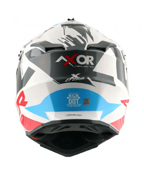 Axor X-CROSS X1 Off Road Helmet - White Red