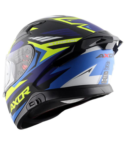 Axor Apex Streak Helmet - Dull Black Blue