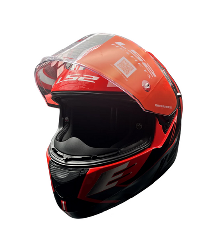 LS2 FF320 Stream Evo Shadow D Ring Helmet - Gloss Red Black White