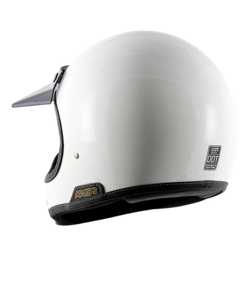 Axor Retro Moto-X Helmet - White