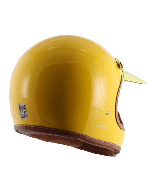 Axor Retro Moto-X Helmet - Yellow