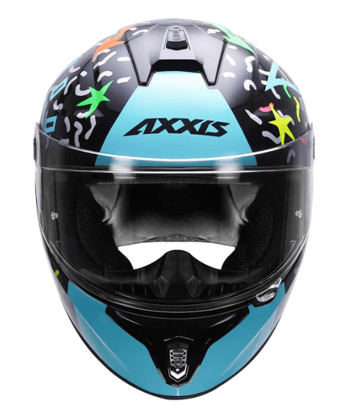 Axxis Draken S Crazy Helmet - Blue