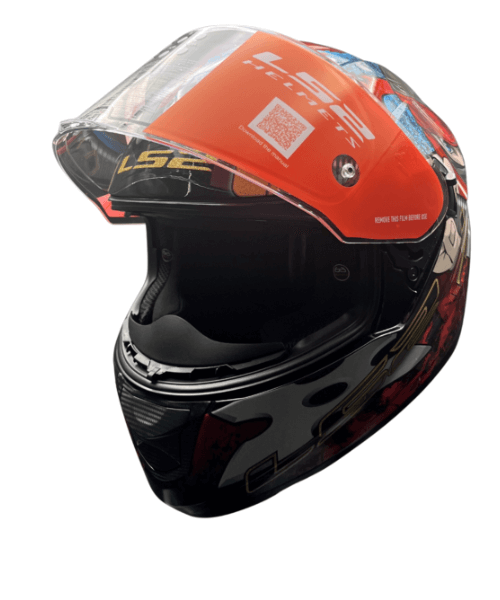 LS2 FF320 Stream Evo Ninja with D Ring Helmet - Red Blue