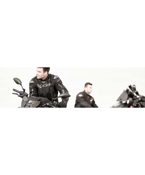 Ixon Gyre Text Riding Jacket - Black White