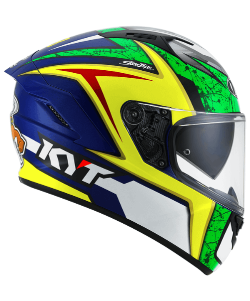 KYT Nf-R Dalla Porta Rep. Original Helmet- Red Blue Yellow