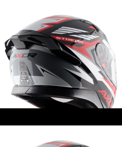 Axor Apex Streak Helmet - Gloss Black Red