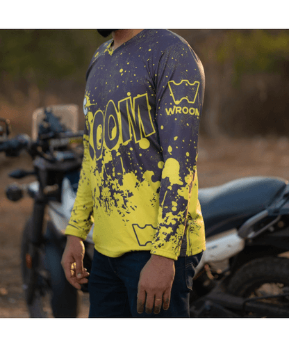 Wroom Dri Fit Jersey - Grey Hi Viz Yellow