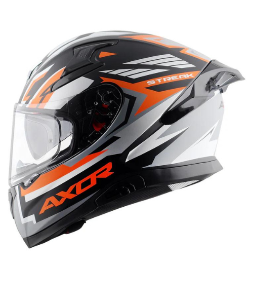 Axor Apex Streak Helmet - Dull Black Orange